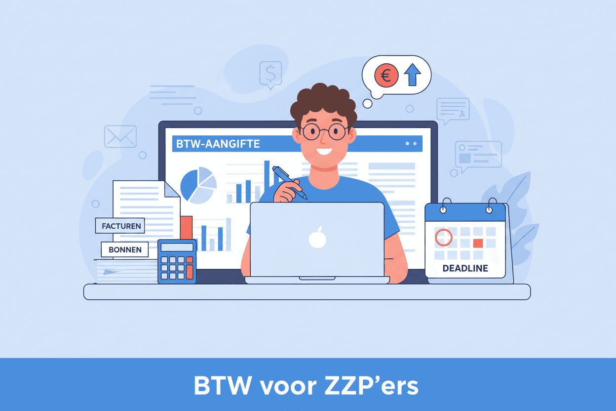 BTW-aangifte als ZZP'er: Stap voor stap uitgelegd (2026)