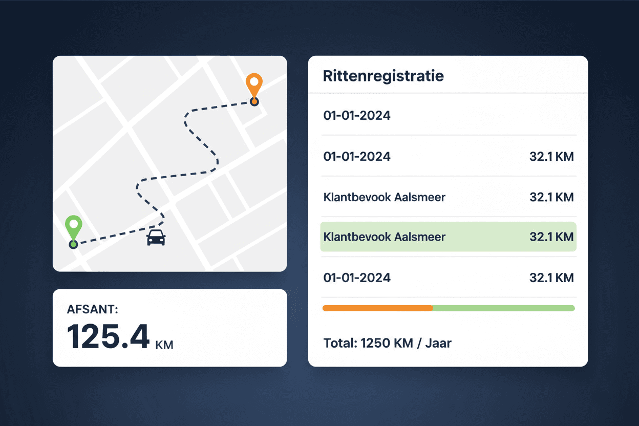 Kilometerregistratie voor ZZP'ers: Zo doe je het goed (2026)