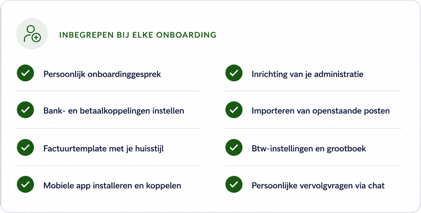 Opstartservice die je vliegende start verzorgt.