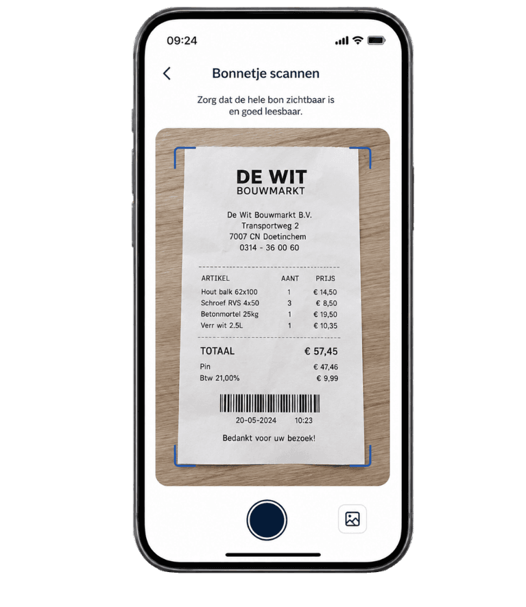 Facturen uploaden zonder typen