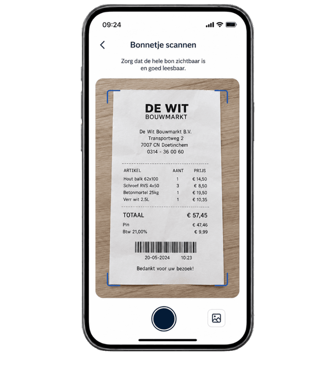 Bon scannen en automatisch verwerken